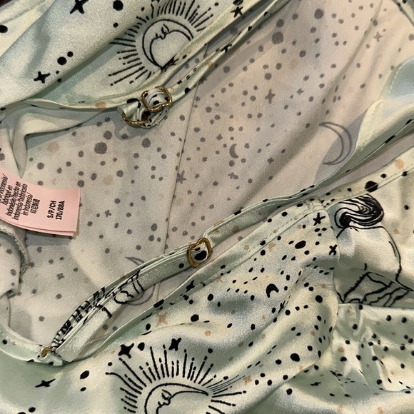 Victorias Secret green misty jade starry night celestial romper size small - Picture 11 of 12